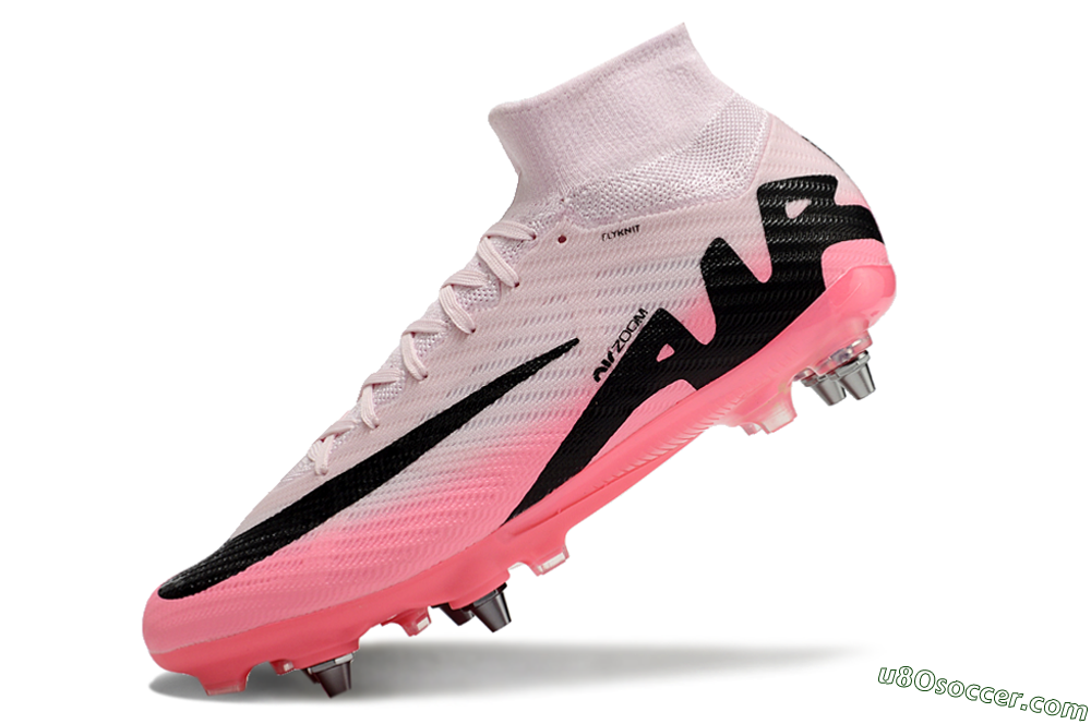 Nike Air Zoom Mercurial Superfly 9 Elite SG Soft Ground Soccer Cleats - Pink/Black 6