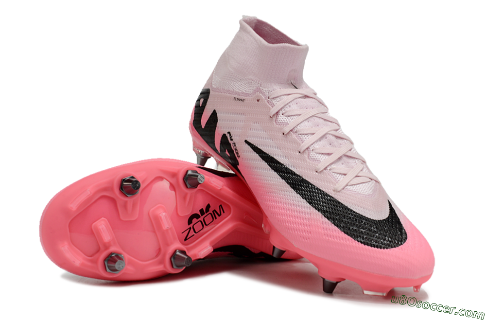 Nike Air Zoom Mercurial Superfly 9 Elite SG Soft Ground Soccer Cleats - Pink/Black 4