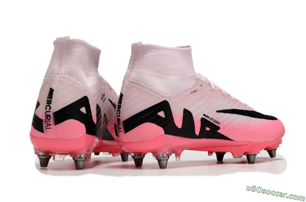 Nike Air Zoom Mercurial Superfly 9 Elite SG Soft Ground Soccer Cleats - Pink/Black 7