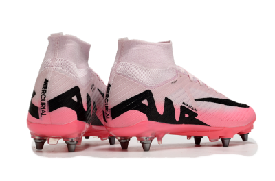 Nike Air Zoom Mercurial Superfly 9 Elite SG Soft Ground Soccer Cleats - Pink/Black