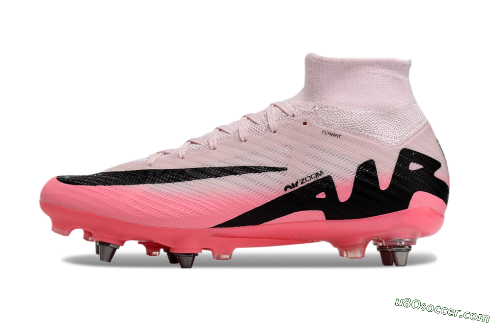Nike Air Zoom Mercurial Superfly 9 Elite SG Soft Ground Soccer Cleats - Pink/Black 2