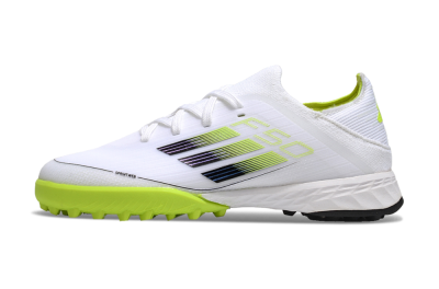 Kids Adidas F50 Elite TF Artificial Turf Soccer Shoes - White/Black/Green