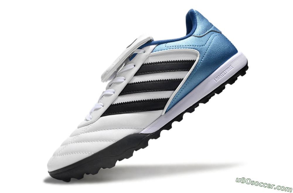Adidas Copa Gloro 2 TF Artificial Turf Soccer Shoes - White/Black/Blue 5