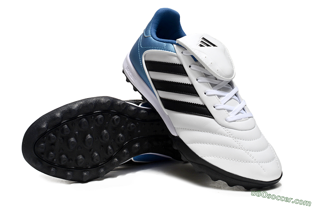 Adidas Copa Gloro 2 TF Artificial Turf Soccer Shoes - White/Black/Blue 3