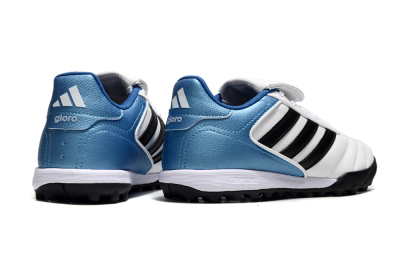 Adidas Copa Gloro 2 TF Artificial Turf Soccer Shoes - White/Black/Blue