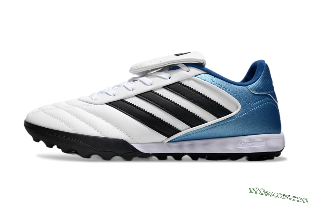 Adidas Copa Gloro 2 TF Artificial Turf Soccer Shoes - White/Black/Blue 2