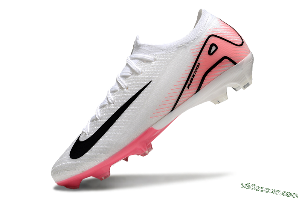 Nike Air Zoom Mercurial Vapor 16 Elite FG Firm Ground Soccer Cleats - White/Pink/Black 5