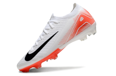 Nike Air Zoom Mercurial Vapor 16 Elite FG Firm Ground Soccer Cleats - White/Orange/Black