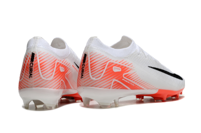 Nike Air Zoom Mercurial Vapor 16 Elite FG Firm Ground Soccer Cleats - White/Orange/Black