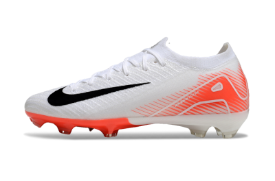 Nike Air Zoom Mercurial Vapor 16 Elite FG Firm Ground Soccer Cleats - White/Orange/Black