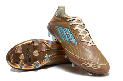 Adidas F50 Elite FG Firm Ground Soccer Cleats - Brown/White/Gold