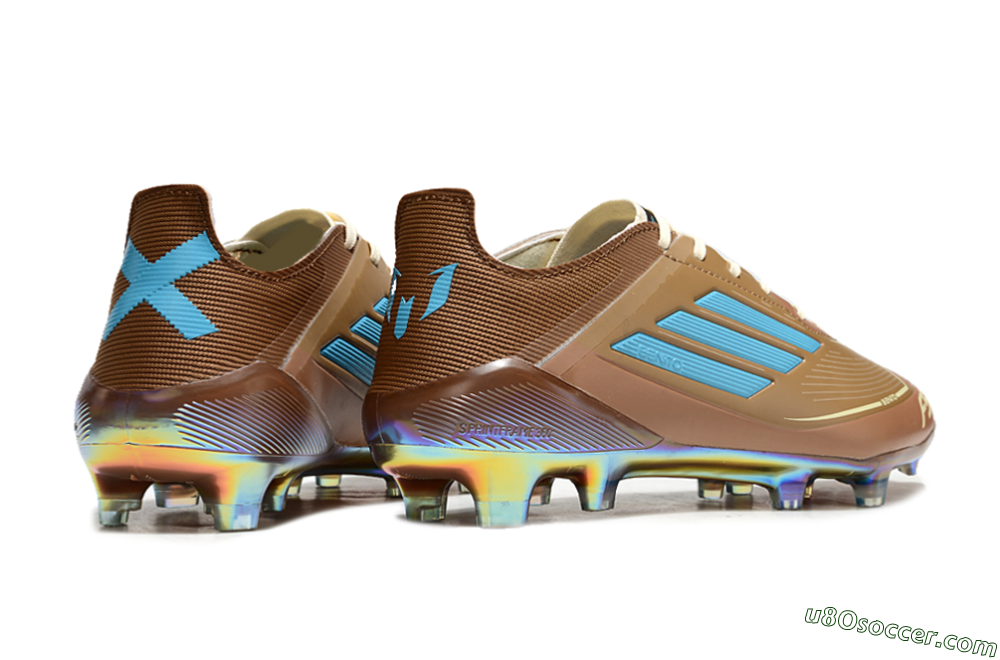 Adidas F50 Elite FG Firm Ground Soccer Cleats - Brown/White/Gold 6