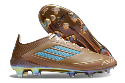 Adidas F50 Elite FG Firm Ground Soccer Cleats - Brown/White/Gold