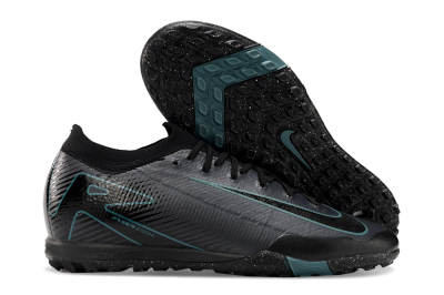 Nike Air Zoom Mercurial Vapor 16 Elite TF Artificial Turf Soccer Shoes - Grey/Black/Blue