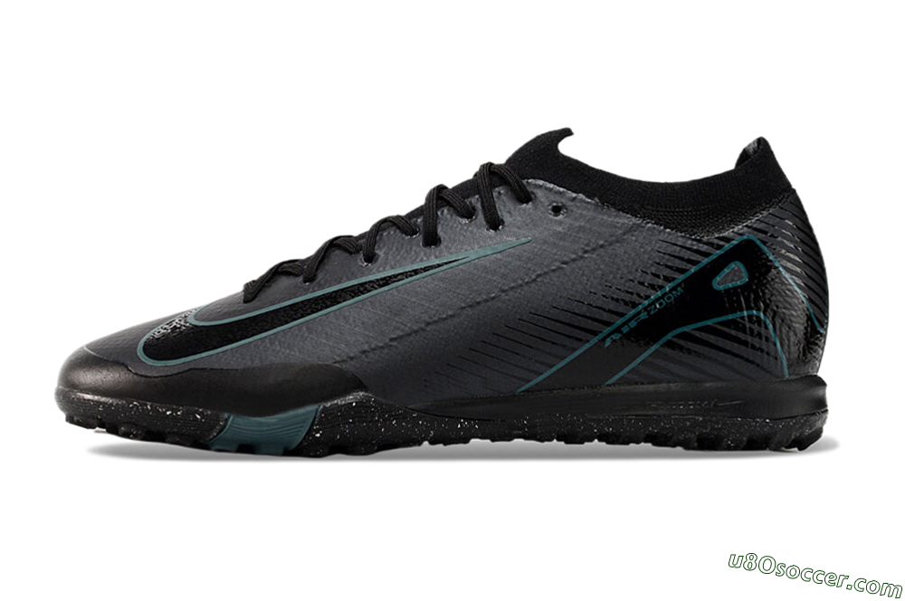 Nike Air Zoom Mercurial Vapor 16 Elite TF Artificial Turf Soccer Shoes - Grey/Black/Blue 2