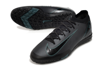 Nike Air Zoom Mercurial Vapor 16 Elite TF Artificial Turf Soccer Shoes - Grey/Black/Blue
