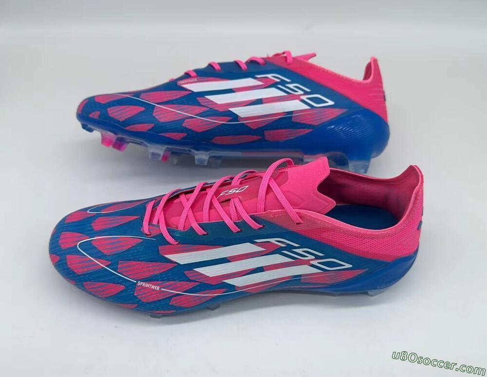 Adidas F50 Elite FG Firm Ground Soccer Cleats - Pink/Blue/White