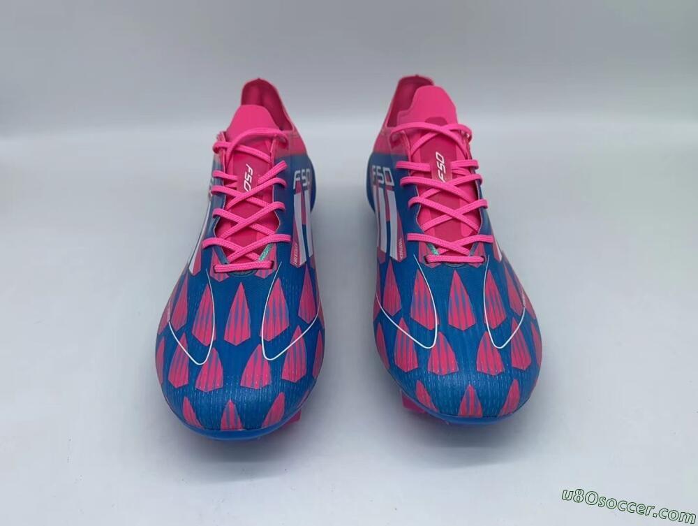 Adidas F50 Elite FG Firm Ground Soccer Cleats - Pink/Blue/White