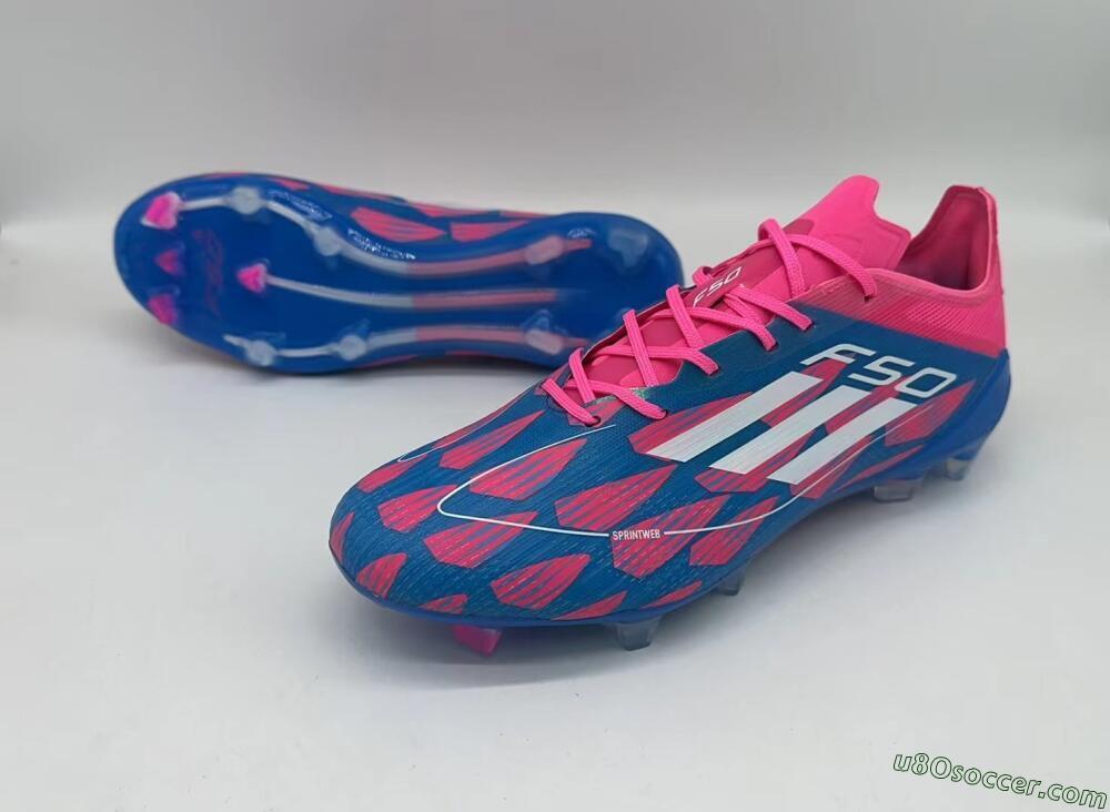 Adidas F50 Elite FG Firm Ground Soccer Cleats - Pink/Blue/White