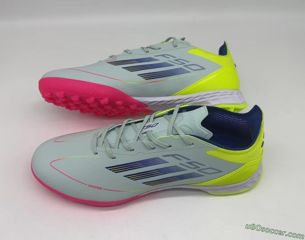 Adidas F50 Pro TF Artificial Turf Soccer Shoes - Almost Blue/Semi Lucid Blue/Semi Solar Yellow