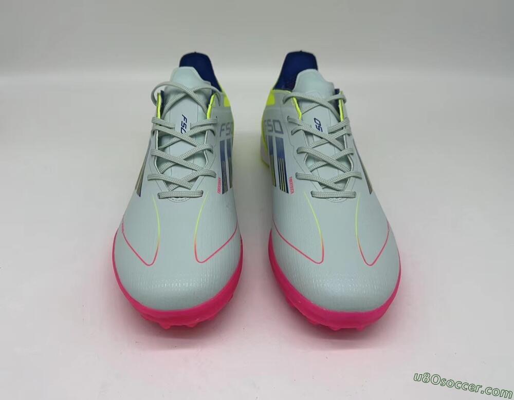 Adidas F50 Pro TF Artificial Turf Soccer Shoes - Almost Blue/Semi Lucid Blue/Semi Solar Yellow