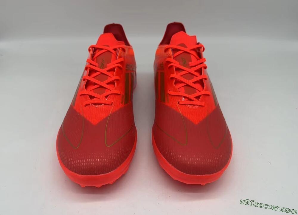 Adidas F50 Elite TF Artificial Turf Soccer Shoes - Red/Gold/White