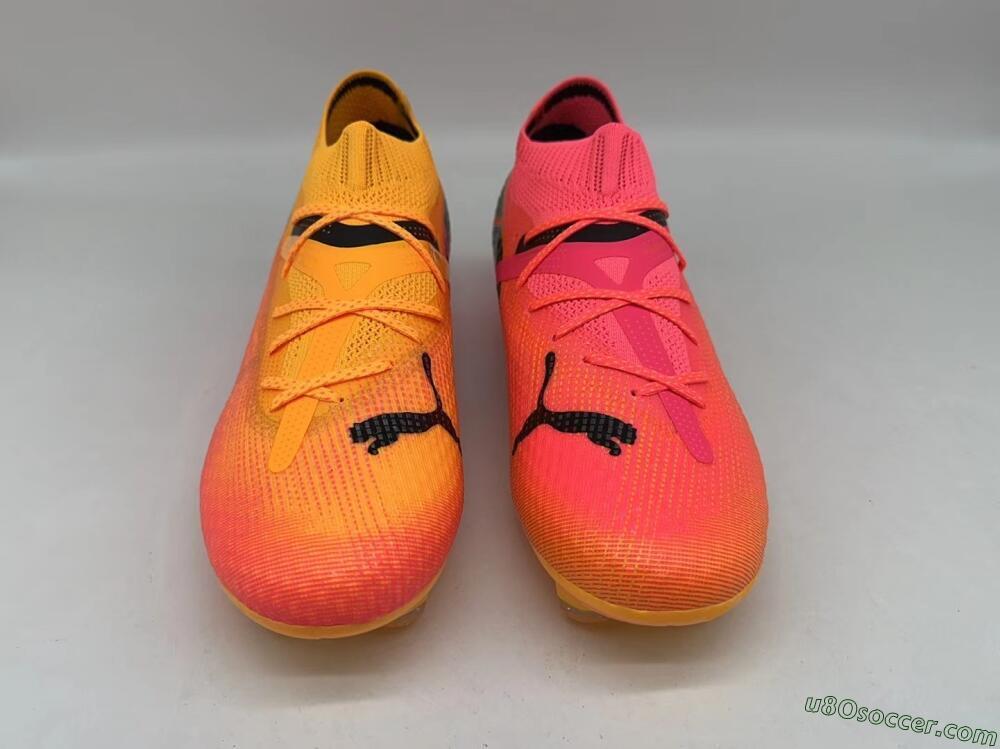 Puma Future Ultimate FG Firm Ground Soccer Cleats - Pink/Yellow/Black