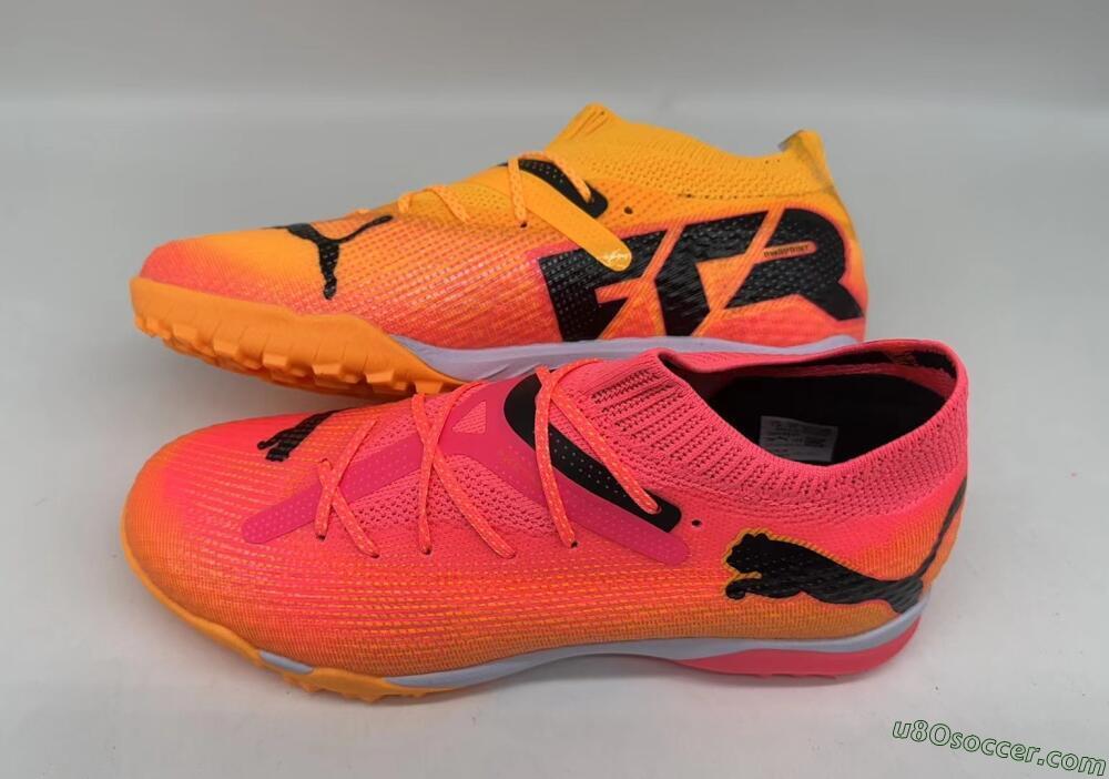 Puma Future 7 Ultimate TF Artificial Turf Soccer Shoes - Pink/Black/White