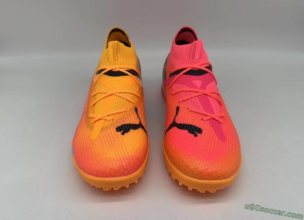 Puma Future 7 Ultimate TF Artificial Turf Soccer Shoes - Pink/Black/White