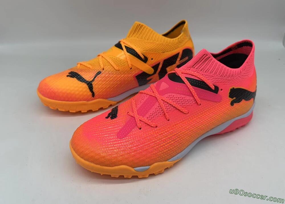 Puma Future 7 Ultimate TF Artificial Turf Soccer Shoes - Pink/Black/White