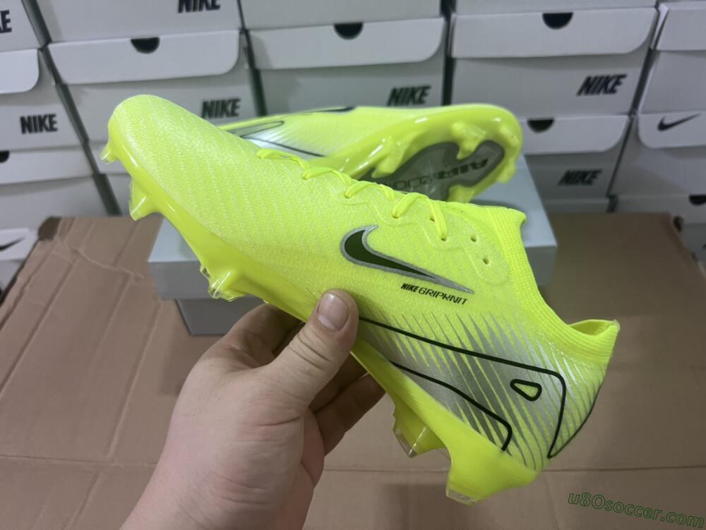 Nike Air Zoom Mercurial Vapor 16 Elite FG Firm Ground Soccer Cleats - Yellow/Black/Silver/Grey