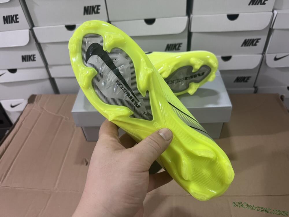 Nike Air Zoom Mercurial Vapor 16 Elite FG Firm Ground Soccer Cleats - Yellow/Black/Silver/Grey