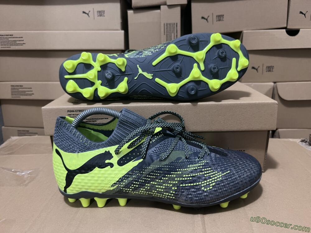 Puma Future Ultimate MG Multi Ground Soccer Cleats - Black/Yellow