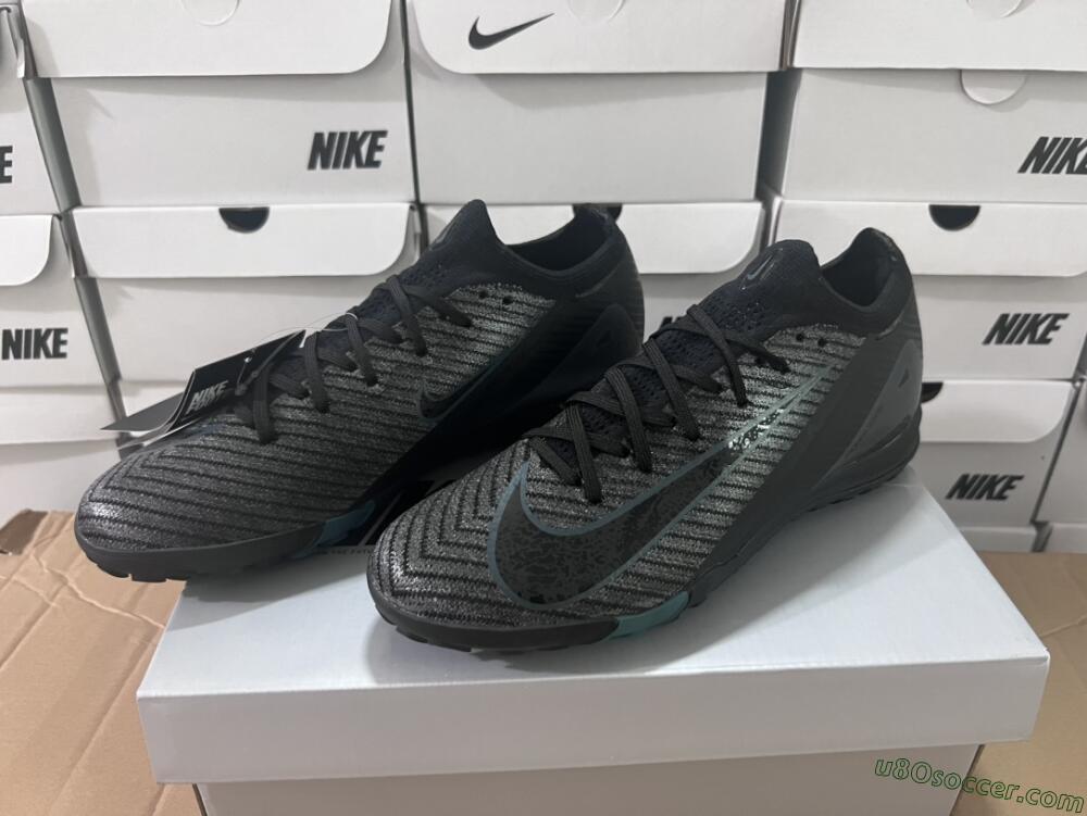 Nike Air Zoom Mercurial Vapor 16 Elite TF Artificial Turf Soccer Shoes - Black/Blue/Grey