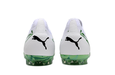 Puma Ultra Ultimate MG Multi Ground Soccer Cleats - White/Black/Green