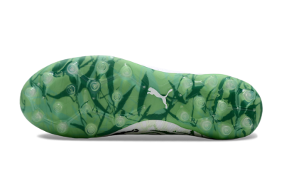 Puma Ultra Ultimate MG Multi Ground Soccer Cleats - White/Black/Green