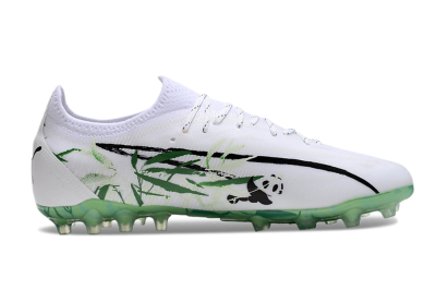 Puma Ultra Ultimate MG Multi Ground Soccer Cleats - White/Black/Green