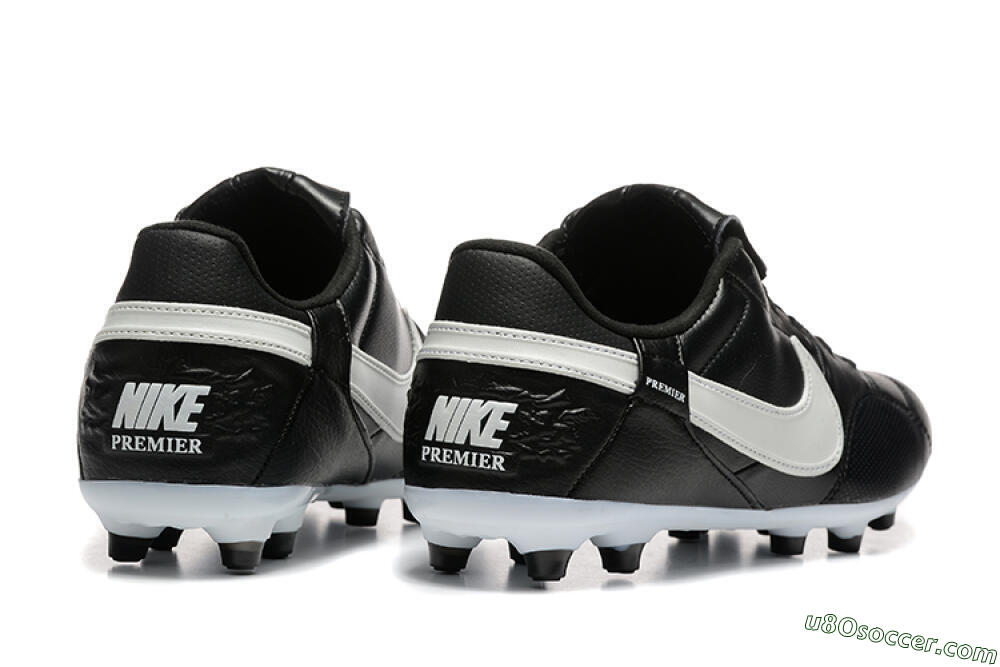 Nike The Premier 3 FG Firm Ground Soccer Cleats - Black/Beige/White 9