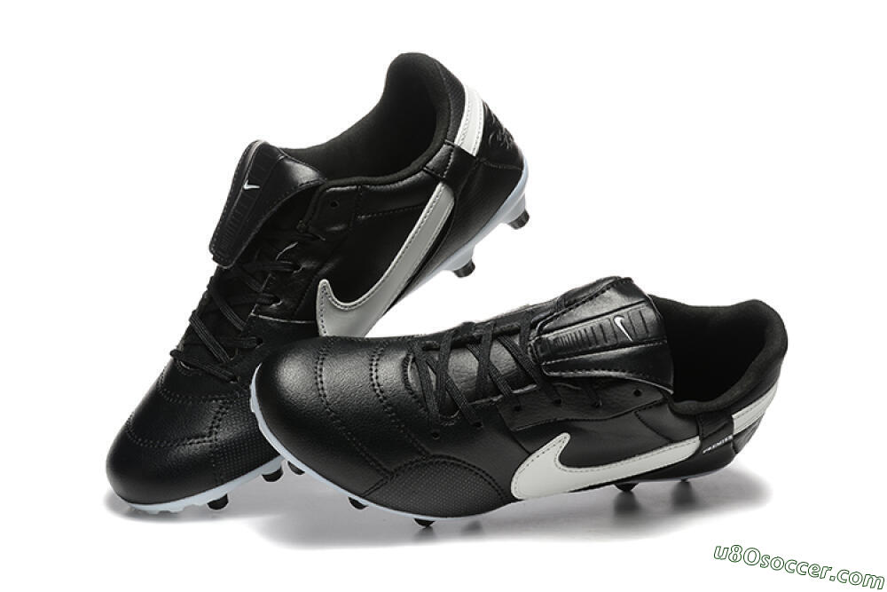 Nike The Premier 3 FG Firm Ground Soccer Cleats - Black/Beige/White 6