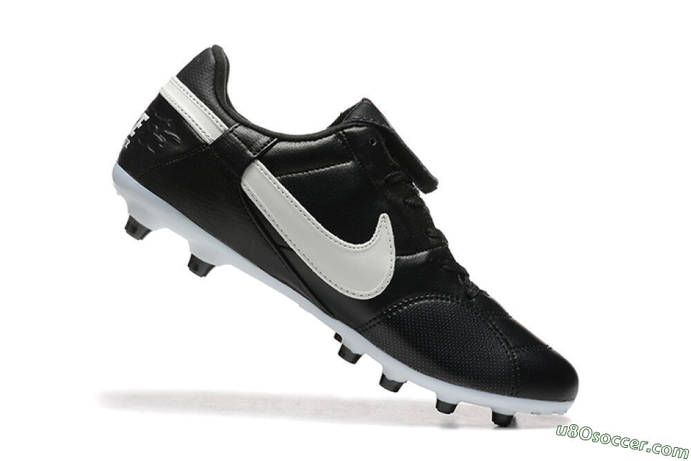 Nike The Premier 3 FG Firm Ground Soccer Cleats - Black/Beige/White 7