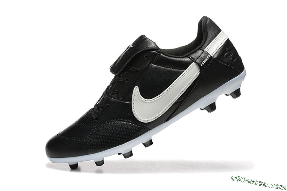 Nike The Premier 3 FG Firm Ground Soccer Cleats - Black/Beige/White 8