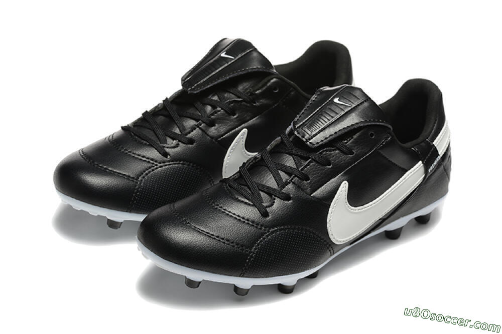 Nike The Premier 3 FG Firm Ground Soccer Cleats - Black/Beige/White 5