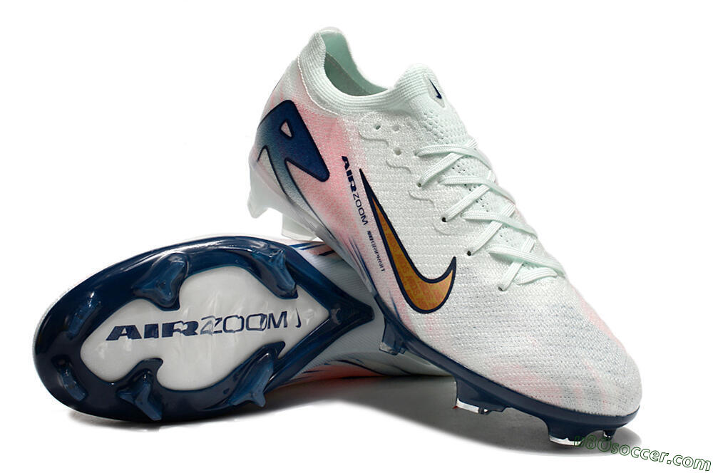 Nike Air Zoom Mercurial Vapor 16 Elite FG Firm Ground Soccer Cleats - Jade/Gold/Pink/Blue 3