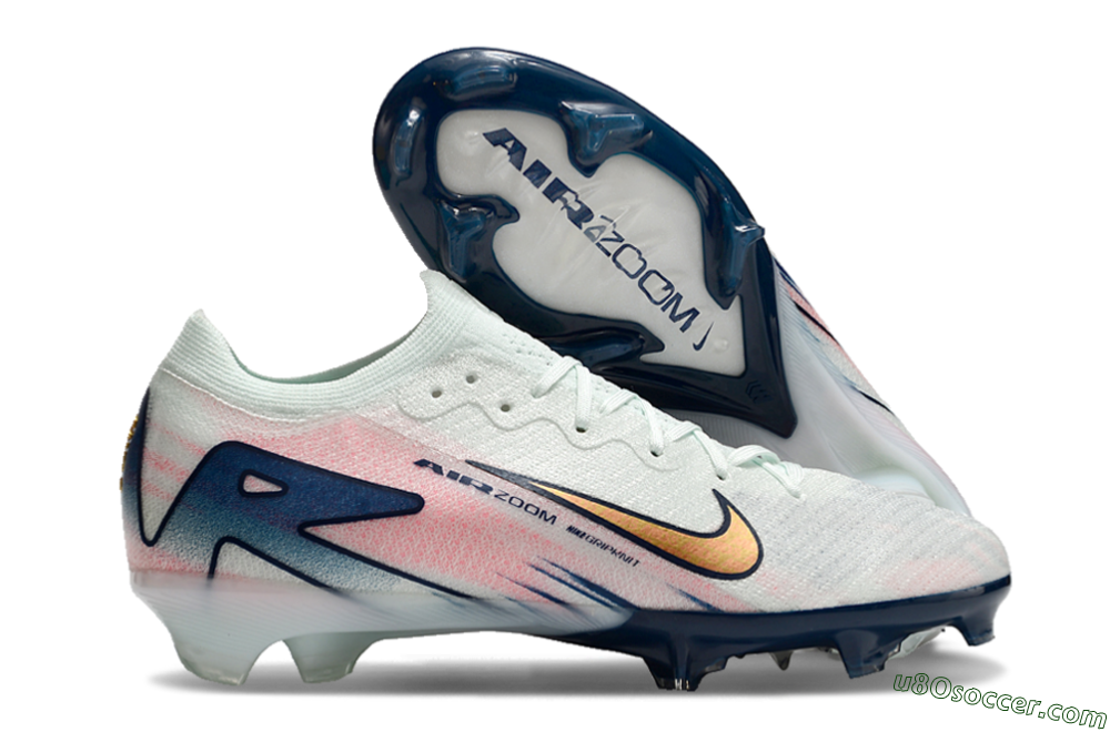Nike Air Zoom Mercurial Vapor 16 Elite FG Firm Ground Soccer Cleats - Jade/Gold/Pink/Blue 1