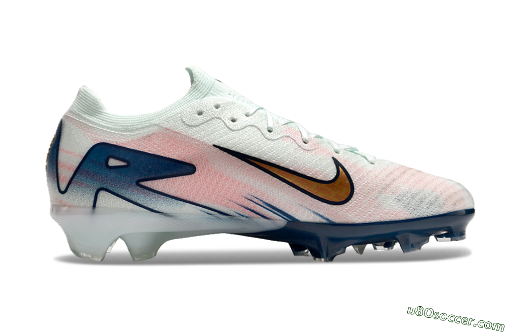 Nike Air Zoom Mercurial Vapor 16 Elite FG Firm Ground Soccer Cleats - Jade/Gold/Pink/Blue 7