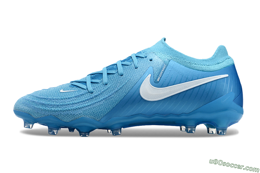Nike Phantom GX 2 Elite AG Artificial Grass Soccer Cleats - Blue/White 2