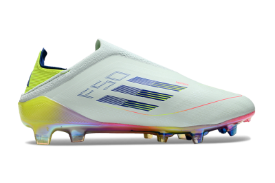 Adidas F50 Elite Laceless FG Firm Ground Soccer Cleats - Jade/Blue/Yellow
