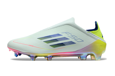 Adidas F50 Elite Laceless FG Firm Ground Soccer Cleats - Jade/Blue/Yellow