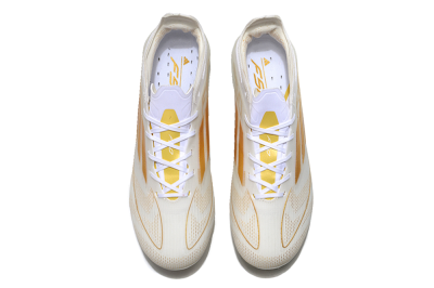 Adidas F50 Elite FG Firm Ground Soccer Cleats - White/Gold