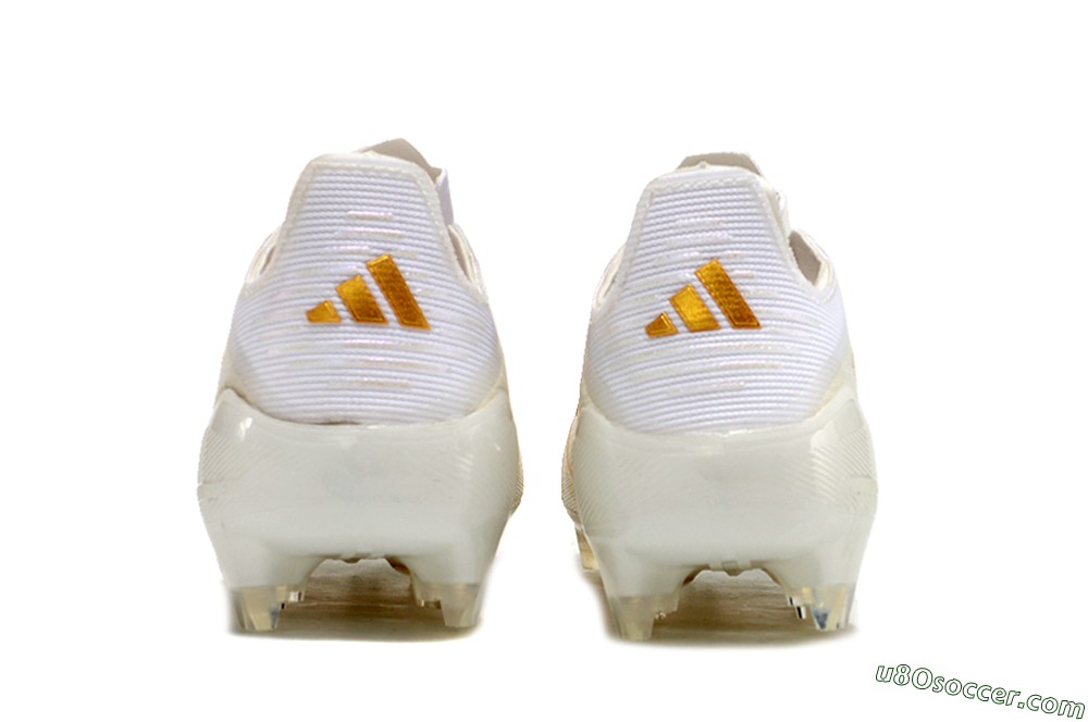 Adidas F50 Elite FG Firm Ground Soccer Cleats - White/Gold 5